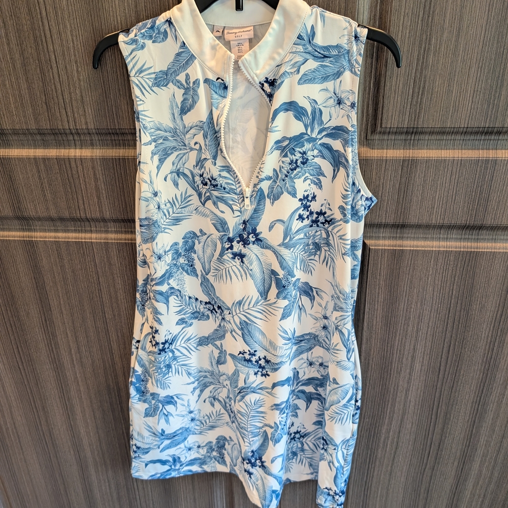 Tommy Bahama Blue and White Floral Dress